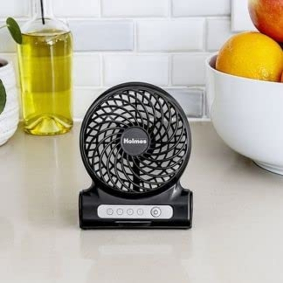 4-Inch Personal USB Battery Operated Rechargeable Mini Fan with 3 Speed Settings - Picture 4 of 7